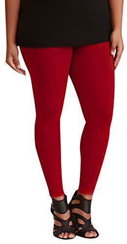 Image of ToBeInStyle Women's Skinny Fit Cotton Full Length Leggings Tights - Regular and Plus Sizes