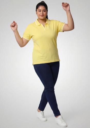 Image of Wear Your Opinion Women's Plus Size Tipped Collar Neck Polo Tshirt
