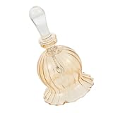 Toyvian Campana De Cristal Vintage Campana Decorativa Navideña para Restaurantes para Bodas Decoración Festiva Campanilla De Mano De Vidrio