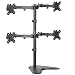 VIVO Quad LCD Computer Monitor Mount Free Standing Heavy Duty Desk Stand, Fully Adjustable | Holds 4 Screens up to 30 inches (STAND-V004F)