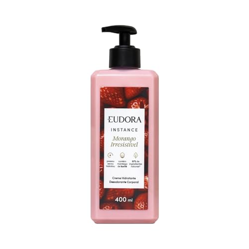 Eudora Instance Morango Irresistível Creme Hidratante 400ml