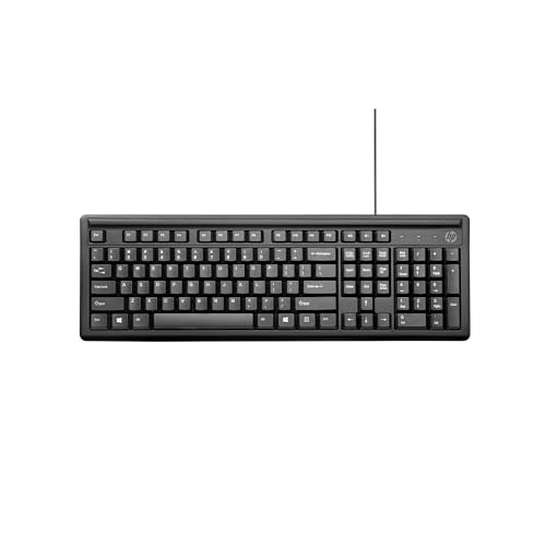Clavier HP 100 filaire USB noir avec pavé numérique complet pour ordinateur fixe - 6
