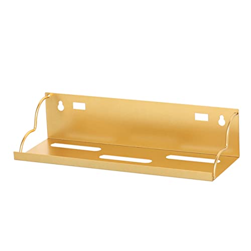 CORHAD Shelf Mounted Shelves Rack Organizers Shelves for Wall Storage Shelving Unit Wall Decor Hanging Sunderies Organizer Golden