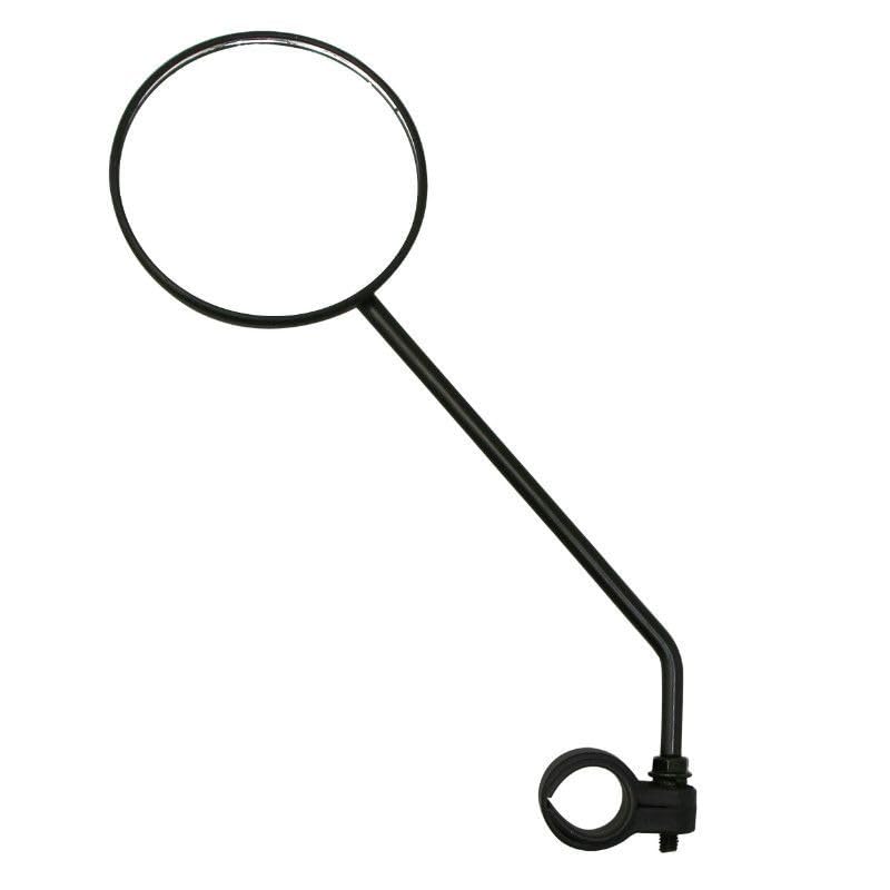 cyclingcolors specchietto retrovisore universale bici bicicletta strada città scatto fisso singlespeed MTB Attacco manubrio nero rotondo sinistro o destro da 85 mm, regolabile fino a 170 mm