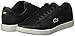 Lacoste Women's Hydez Leather Sneaker, Black/Gold, 7.5