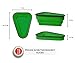 The Perfect Pizza Pack™ - Reusable Pizza Storage Container with 5 Microwavable Serving Trays - BPA-Free Adjustable Pizza Slice Container to Organize & Save Space, Green