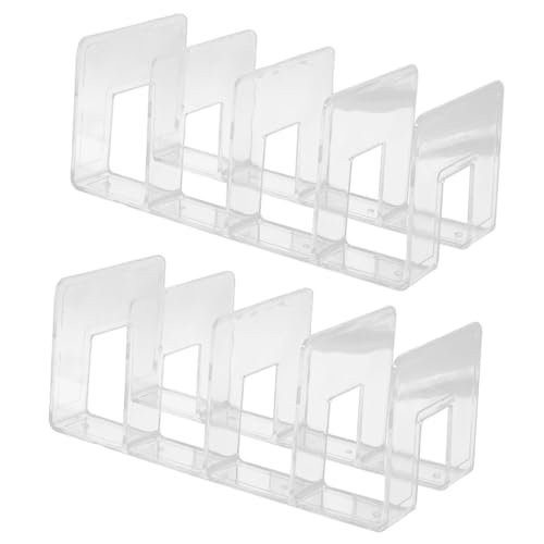 STOBOK 2pcs Bookends for Heavy Books Book Stopper Decorative Bookends File Organizer for Shelves