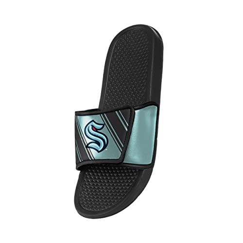 Image of FOCO Men's NHL Team Logo Sport Shower Legacy Slide Flip Flop Sandals
