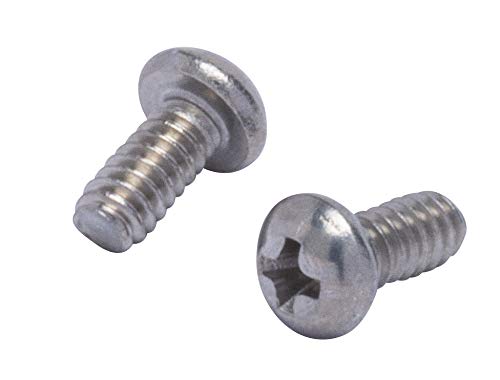 #4-40 X 1/4" Stainless Phillips Round Head Machine Screw, (100pc), Coarse Thread, 18-8 (304) Stainless Steel, by Bolt Dropper
