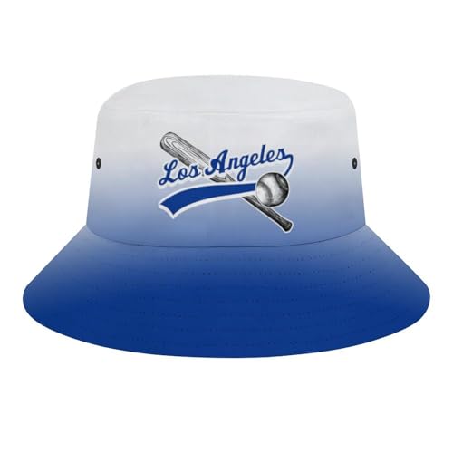 Baseball Bucket Hat City Gradient Outdoor Fisherman Hat Summer Bucket Sun Hats Sports Fans Gift for Men Women Youth