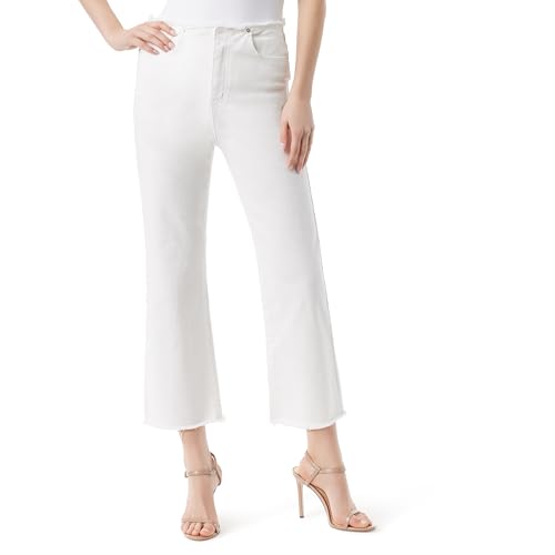 Jean flare crop Jessica Simpson pantalon denim stretch taille haute femme