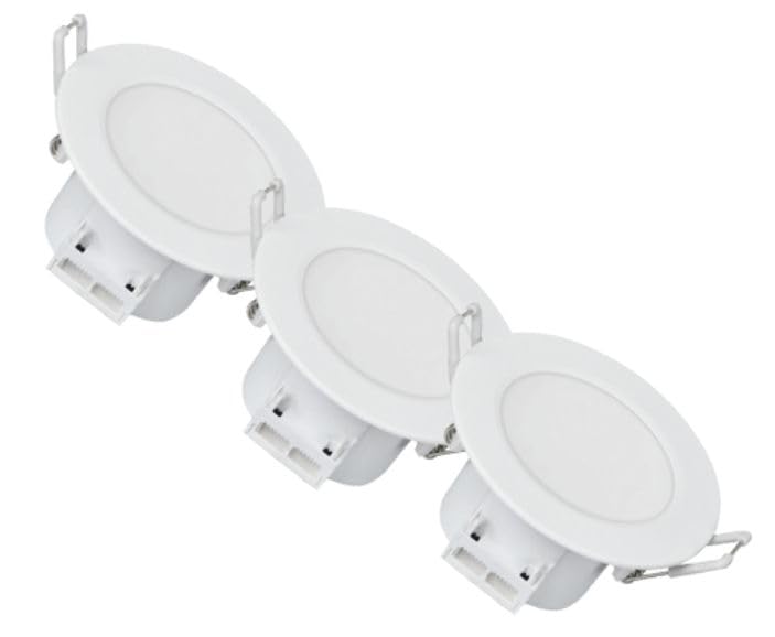LUTECE Lot de 3 Spots LED Encastrables BBC (RT2012/RE2020) IP65 - Spécial Salle de Bain - 6.5W 570 LM 3000K Blanc Chaud - Garantie 5 Ans
