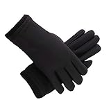 Guantes De Invierno para Montar Al Libre, Cálidos, A Prueba De Viento Y Antideslizantes, Guantes De Dedos Completos, Guantes De Pantalla Táctil para Teléfonos Móviles (Negro,Talla única)