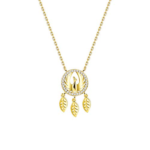 Collier Phénix en Argent Sterling pour Femme Senior au Design Attrape-Rêve