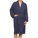 SUPERIOR Cotton Unisex Terry Bathrobe for Woman and Man, Soft, Warm and Cozy Robe for Bathroom and...