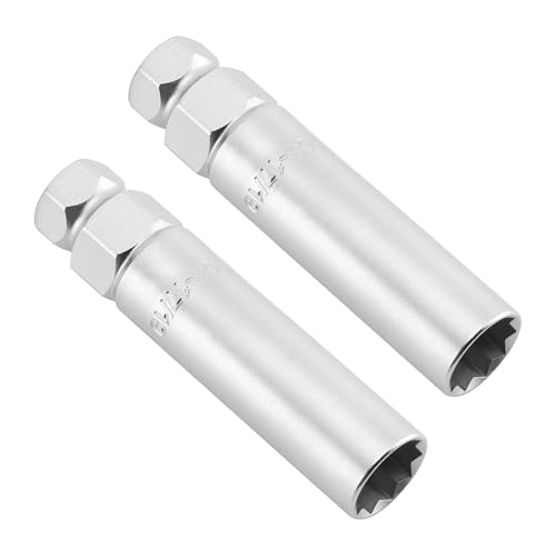 Image of MIXPOWER 2 PCS 10 Spline Lug Nut Key Replacement for TA20-17 /19, Compatible with Bimecc 10-Spline Lug Nuts and Lug Bolts,10 Point Spline Lug Nut Key,Passenger 17mm and 19mm Hex Drive, CR-V