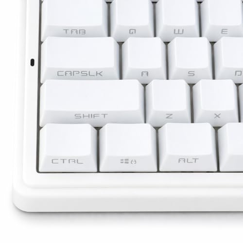 『Axisiz』特殊フォント キーキャップ 131セット ゲーミング メカニカルキーボード用 100％〜60％英語配列対応 カスタムフォント採用 ダブルショット構造 文字透過 LEDバックライト対応 Cherry軸 (ホワイト)
