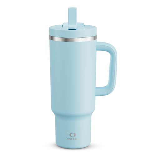 40 oz Tumbler with Handle and Straw: Sta…