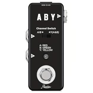 ABY Signal Switch Pedal: Switches one signal to two different outputs, suitable for amplifiers, speakers, and pedalboards. Signal Switch Direction: Mode-choosing switch allows A and B channels to transfer separately or simultaneously, supporting path...