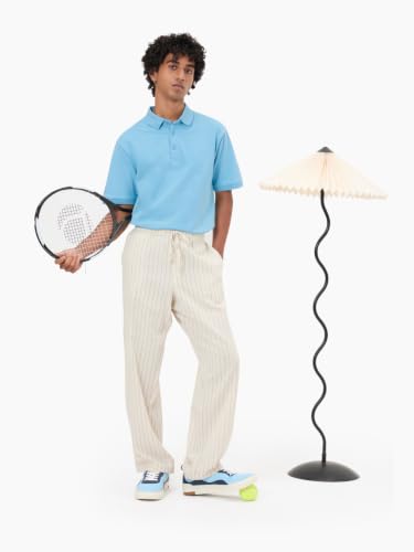 Image of LUDIC Core Polo T-Shirt, Dailymove Collection | Regular Fit | Stand-up Collars | 100% Organic Cotton, 240 GSM | Lightweight & Comfortable |Everyday Essential | Polo T-Shirt for Men