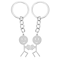Tyqour 2 Stück Lustig Partner Schlüsselanhänger Geschenk Paare Pärchen Paar Geschenke Partner Beste Freundin Geburtstag Jahrestag Geschenk für Sie Ihn Frauen Liebesgeschenke Freund Geburtstagsgeschenk