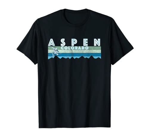 Aspen - Camiseta de snowboard retro vintage Aspen, CO Camiseta