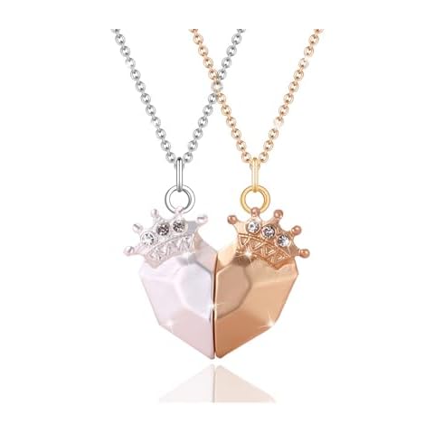BFF Necklaces with Diamond Crown Pendants Cover