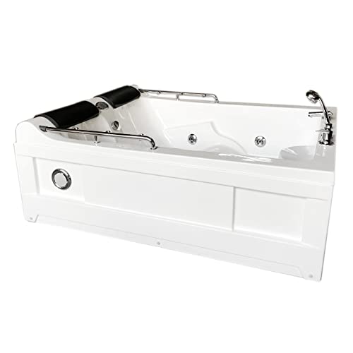 Baignoire Balnèo 2 Places Blanc Baignoire Rectangulaire 175 X 132 cm - Mimi