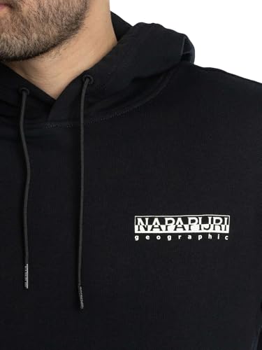 Napapijri Men's Sovana Back Graphic Pullover Hoodie, Black Beauty4