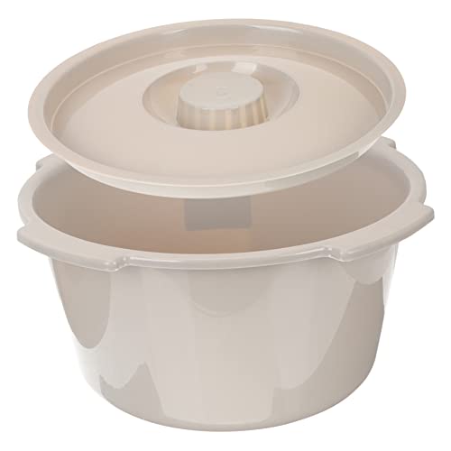 GOOHOCHY Commode Chair Commode Urine Bucket with Lid Portable Potty Handicap Toilet Bucket Portable Toilet for Travel Urinals for Men Urine Pot for Patients Adult para Pan Grey Pp
