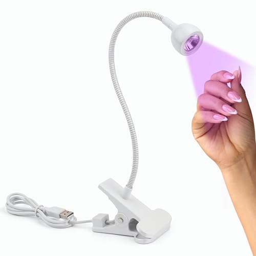 Lampada Uv Unghie per Nail Art – Braccio flessibile con rotazione 360° e pulsante on/off sul cavo, consente di orientare la luce dove serve con precisione e semplicità