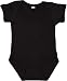 Rabbit Skins 100% Cotton Infant Baby Fine Jersey Bodysuit [Size Newborn] Black Jersey Onesie