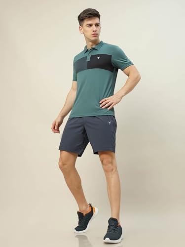 Image of TECHNOSPORT Men's Active Shorts - (OR76 PRNT) Pack of 1