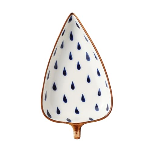 Alipis Leaf Shape Mini Seasoning Dish Creative Japanese Style Sauce Plate Versatile Kitchen Dish for Dipping Sauces Nuts Fruits and Condiments Tableware