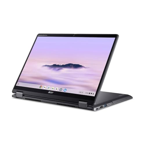 Image of Acer Chromebook Plus Spin 514 CPE594-1N CPE594-1N-316H 14 inch Touchscreen Convertible 2 in 1 Chromebook - WUXGA - 60 Hz - Intel Core 3 100U - 16 GB - 256 GB SSD - English (US) Keyboard - Iron
