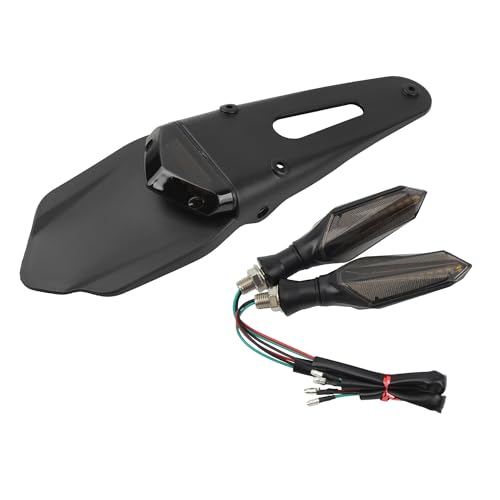 Feu arrière moto LED résistant aux vibrations avec support de plaque