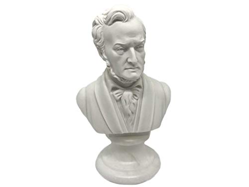 GINGERSHOPONLINE Busto Statua Design: Wagner - Riproduzione busto, scultura in marmo e resina - circa 15 cm, 350 gr. - Prodotto Made in Italy - Idea Regalo Casa