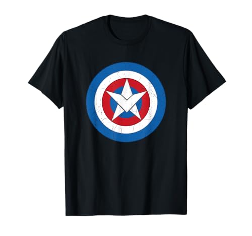 T-shirt Captain America Sam Wilson en coton bio imprimé super-héros Marvel
