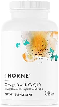 THORNE - Omega-3 with CoQ10 - Omega-3 Fatty Acids Supplement with...