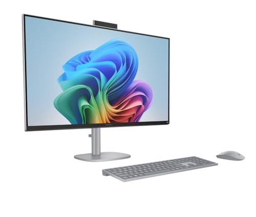 Image of HP. OmniStudio X Copilot+ PC - 31.5 inch 4K UHD All-in-One Desktop - Intel Core Ultra 7 258V up to 4.8 GHz, 32GB DDR5 RAM, 4TB NVMe SSD, Intel Arc Graphics 140V, Wireless Keyboard & Mouse, Windows 11 Pro