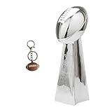 SUSANMAISON Trophée Lombardi de champion de football américain en argent, 4 tailles différentes, réplique du gagnant du prix avec porte-clés pour les fans de la ligue sportive Souvenir de collection
