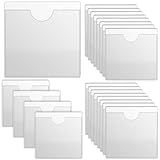 BetterJonny 21 Stück Windschutzscheibe Klebetasche, Parkschein-Taschen Selbsthaftend Parkausweishalter Auto Parkschein Clip Parkausweis Halter Transparent Parkscheinhalter für Parkplatz Parkschein