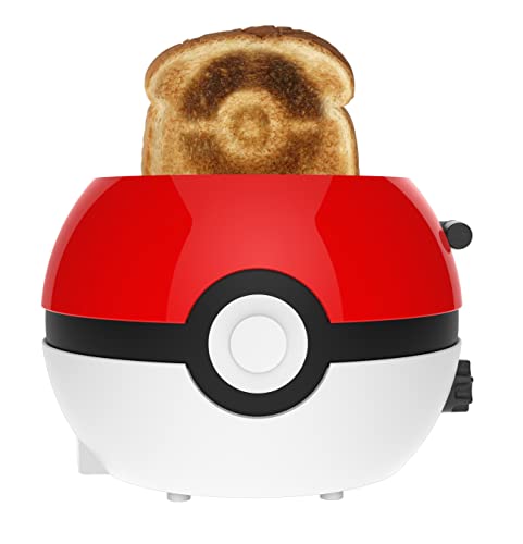 Uncanny Brands Pokemon Pokeball Halo Toaster – Toasts a Pokeball On Your Bread