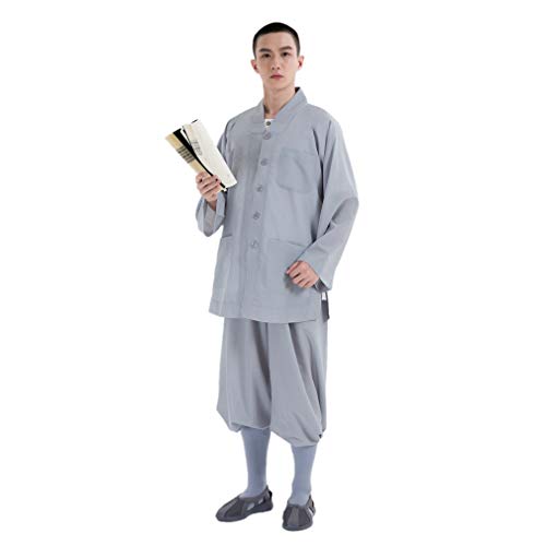 DGXIN Summer Causual Yoga Taichi Kungfu Suits Wide Leg Men