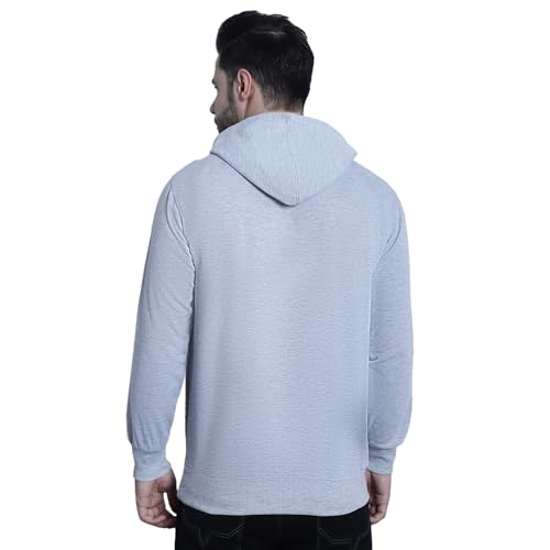 Image of Mack Jonney Solid Hooded Cotton Fleece Sweatshirt for Men (Pack of 2)-MACK50923