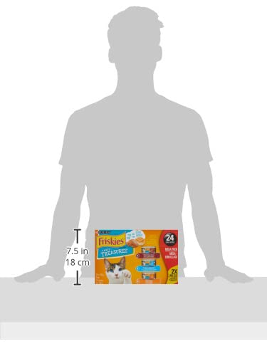 Friskies Tasty Treasures Wet Cat Food, Poultry & Fish Combo Variety Pack 3 Flavours - 156 g Can (24 Pack) image 4