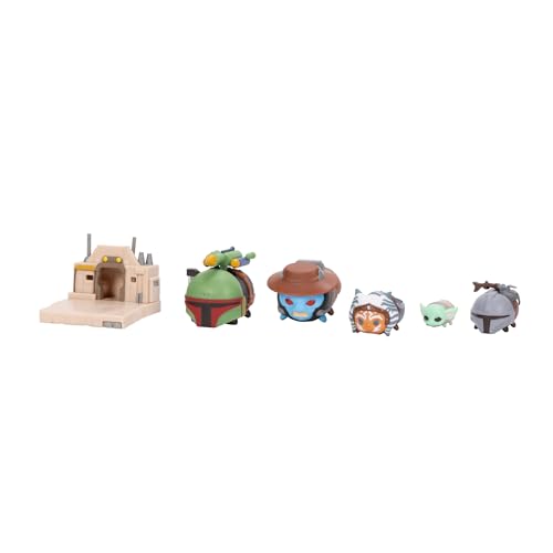 Disney Tsum Tsum Star Wars New Republic Deluxe Theme Set, Figures Stand 7 cm Tall & Stackable, Includes Cad Bane, Boba Fett - Image 2