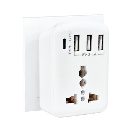 Image of MX 5A to 15A Converter Plug | 3-Pin Universal Adapter | Heavy-Duty Power Converter Socket | Universal Socket Plug (MX-4211, Pack of 2)