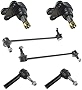 Front Lower Ball Joint Sway Bar End Link Outer Tie Rod Steering Suspension Kit 6 Piece Set for 2010-2017 Chevrolet Equinox GMC Terrain