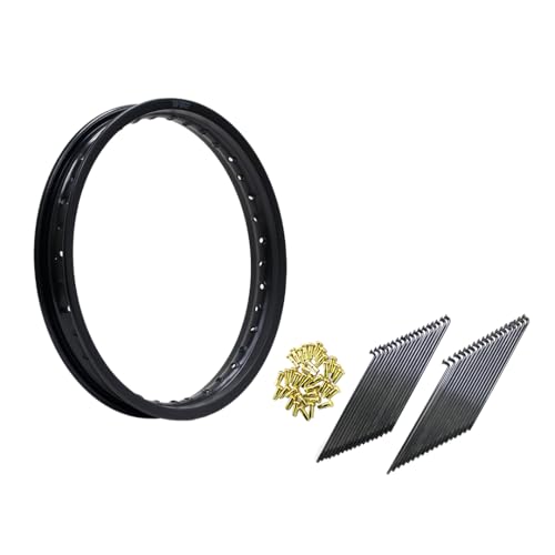 Amazon | TWR製 アルミリム 1.85-17 36穴 マットブラック&リム